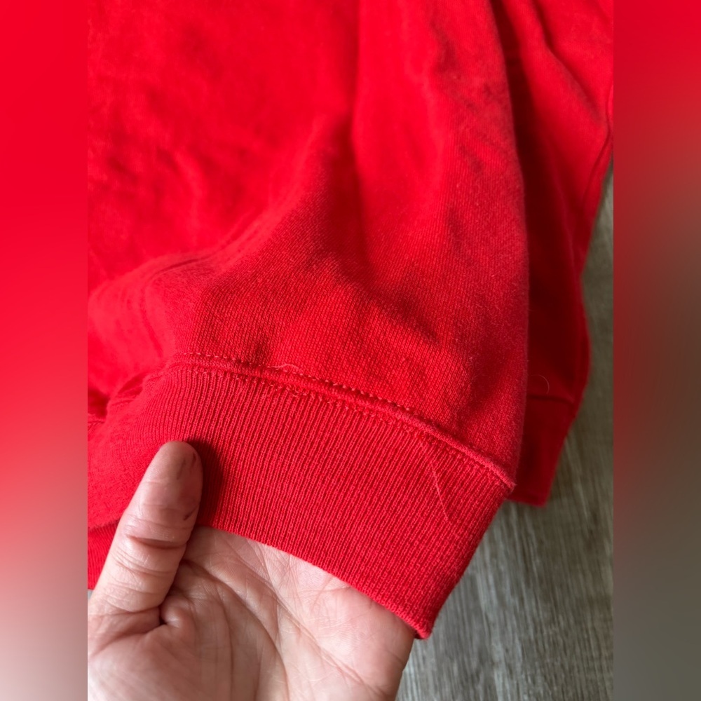 VTG I Love Cats Cat Lover Sweatshirt Crewneck Pullover Red Black Size S M - Picture 12 of 12
